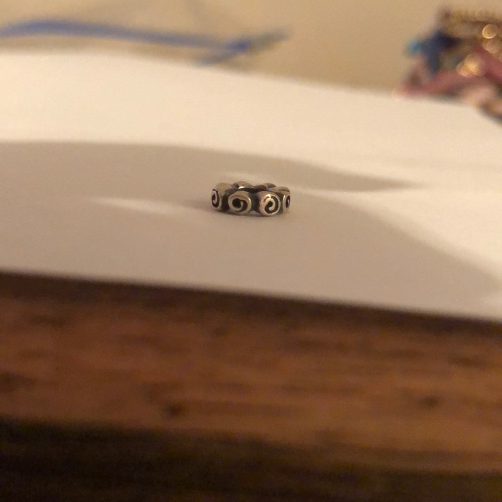 Pandora charm, silver loop